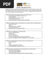 ENT303 - Topics For Speaking Exam