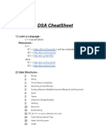 DSA_Cheat_Sheet | PDF