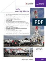 Mobile Heavy Duty Double Workover Rig 90 Tons: Well Servicing Products