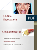 Job Offer Negotiations