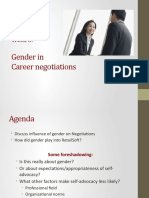 Gender in Career Negotiations: Week 6