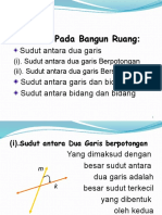 Sudut Antara Dua Garis Dimensi 3