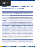 JIS School Fees IDR 2021 22 Semester1