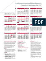 Calendario académico UCLM 2021-22