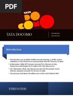 Tata Docomo: Submitted By:-Saswatee Das