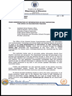 Division Memorandum No. 341 S. 2021