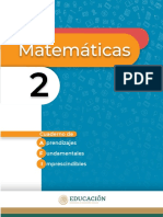 Aprendizajes Fundamentales Imprescindibles Matemáticas 2°