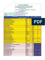 LISTA DE PRECIOS