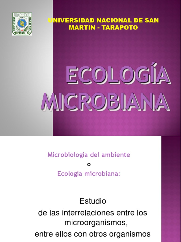 Importancia de la Ecología Microbiana | PDF | Microorganismo | Las ...