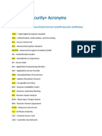 IT - SY0-401 Acronyms