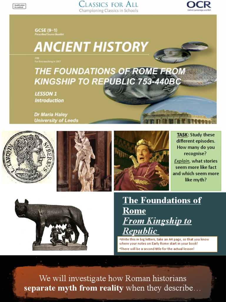 Lesson 1 - 1. Intro To The Unit | PDF | Aeneas | Ancient Rome