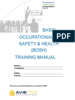 Basic Occupational Safety & Health (BOSH) Training Manual