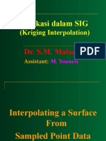 Aplikasi Dalam SIG: (Kriging Interpolation)