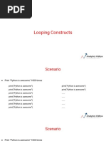 Looping Constructs