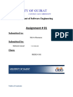 University of Gujrat: Assignment # 01