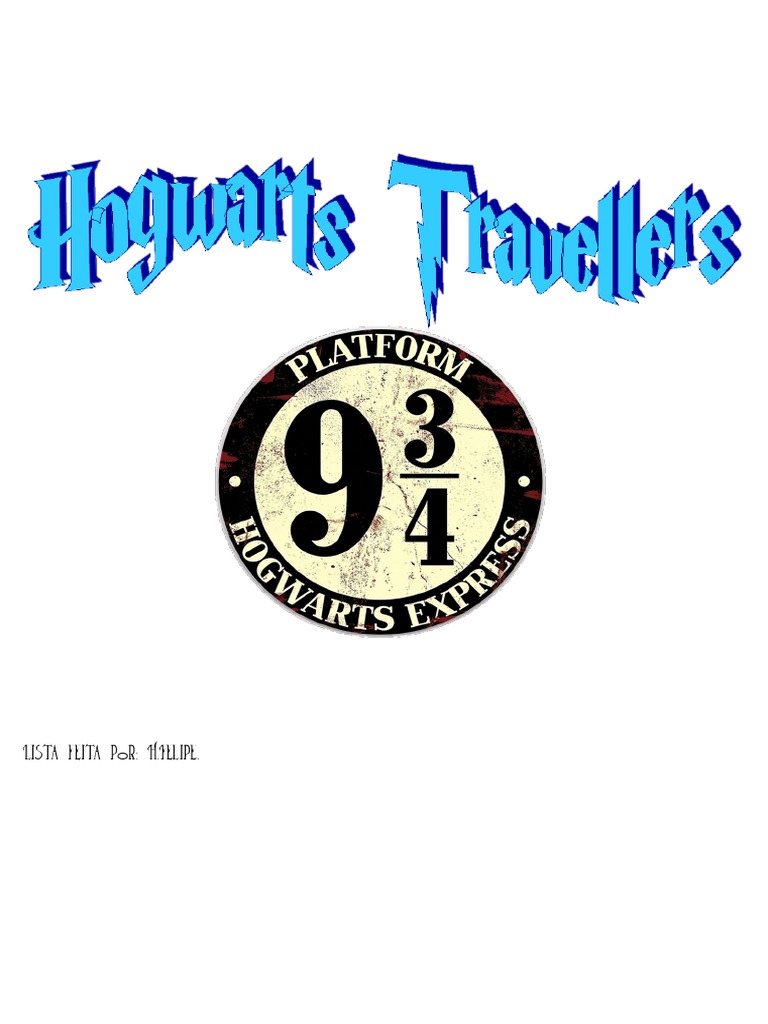 Lista Hogwarts Travellers | PDF, image size:768x1024