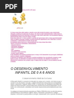 Características da criança de 02 e 03 anos