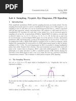 Lab 4: Sampling, Nyquist, Eye Diagrams, PR Signaling: ECEN 4652/5002 Communications Lab Spring 2020