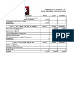 Presupuesto de Montaje Final Administracion