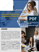 Curso de Esp. en RRHH y Planillas