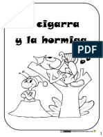 La Cigarra y La Hormiga para Redactar.
