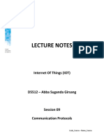 IOT Communication Protocols Lecture Notes