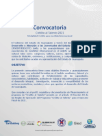 Convocatoria Crédito Al Talento Guanajuato 2021 en PDF