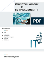 Information Technology IN Business Management - I