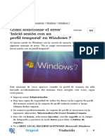 Mensaje de Error en Windows 7 Inicio Sesion Con Un Perfil Temporal
