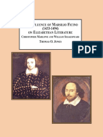 Thomas O. Jones - The Influence of Marsilio Ficino (1433-1494) On Elizabethan Literature - Christopher Marlowe and William Shakespeare-The Edwin Mellen Press (2013)