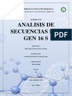 Analisis de Secuencias Del Gen 16s