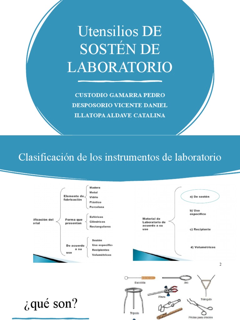 Utensilios Sostén | PDF | Química