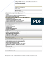 Clinical Informatics Role: The Questions Will Be Provided On Line Survey Gguided by Lickert Scale