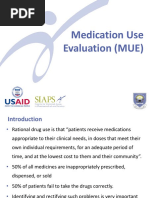 Medication Use Evaluation (MUE)