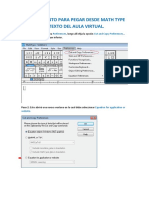 Tutorial Copiar y Pegar Desde Math Type A Aula Virutal.