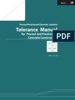 Tolerance Manual For Precast and Prestressed Concrete MNL-135-00