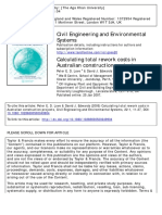Civil Engineering and Environmental Systems