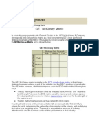 Ge mckinsey matrix case study