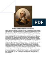 GEORGE WASHINGTON Reading Comprehension