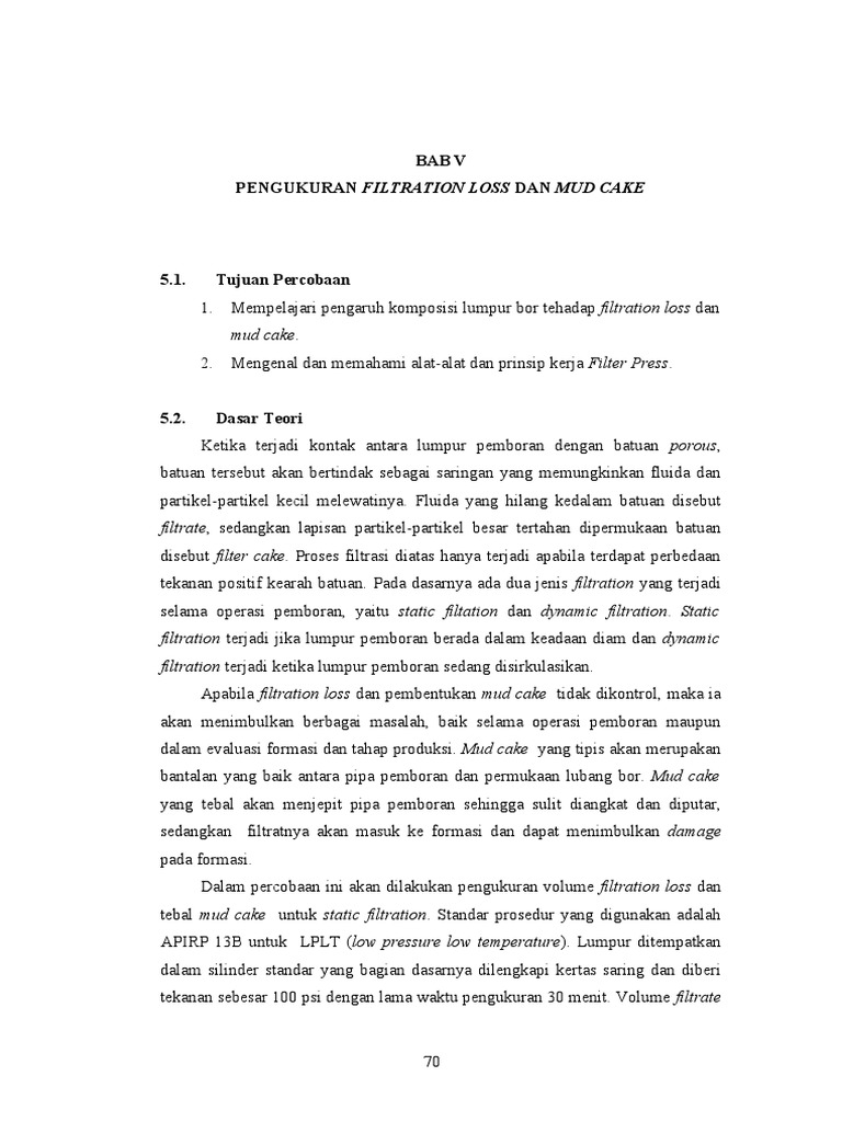 BAB 5 Filtration Loss PDF