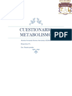 Cuestionario Metabolismo