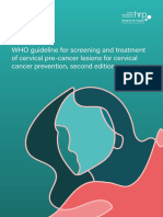 WHO Guideline For Screening and Treatment of Cervical Pre-Cancer Lesions For Cervical Cancer Prevention, Second Edition