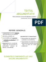 Textul Argumentativ