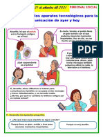 COMPARAMOS LOS APARATOS TECNOLÓGICOS PARA LA COMUNICACIÓN DE AYER Y HOY MARTES 21