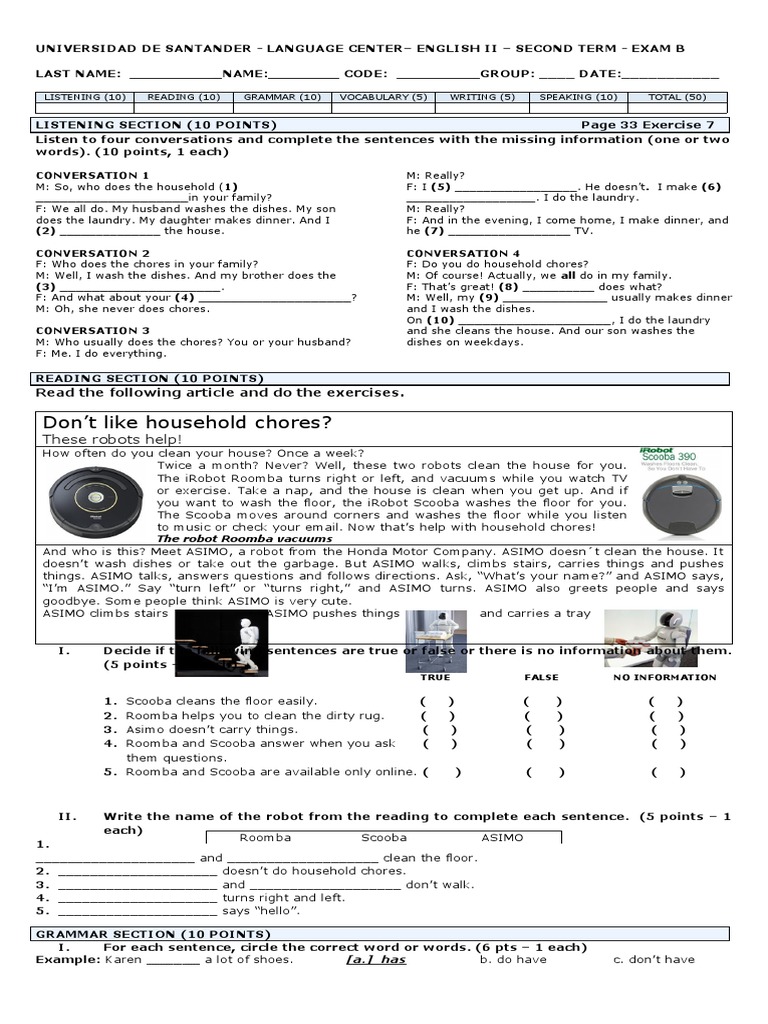 TEST 2 - LEVEL 2B-2018B Revisado | PDF