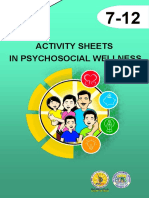 Activity Sheets in Psychosocial Wellness