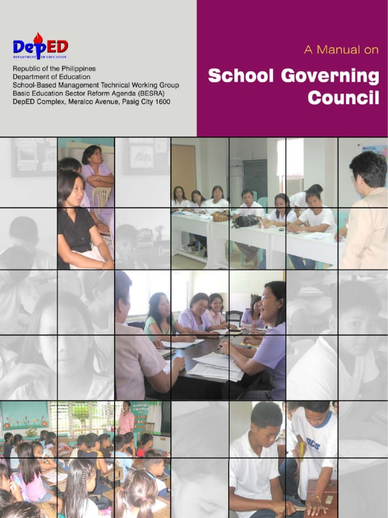 School Governing Council Manual PDF Governance Teachers