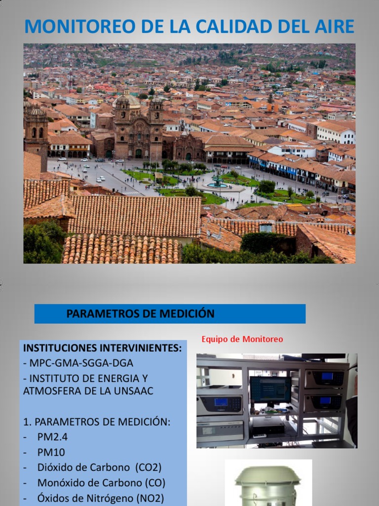 Monitoreo de Calidad del Aire en Cusco | PDF | La contaminación del ...