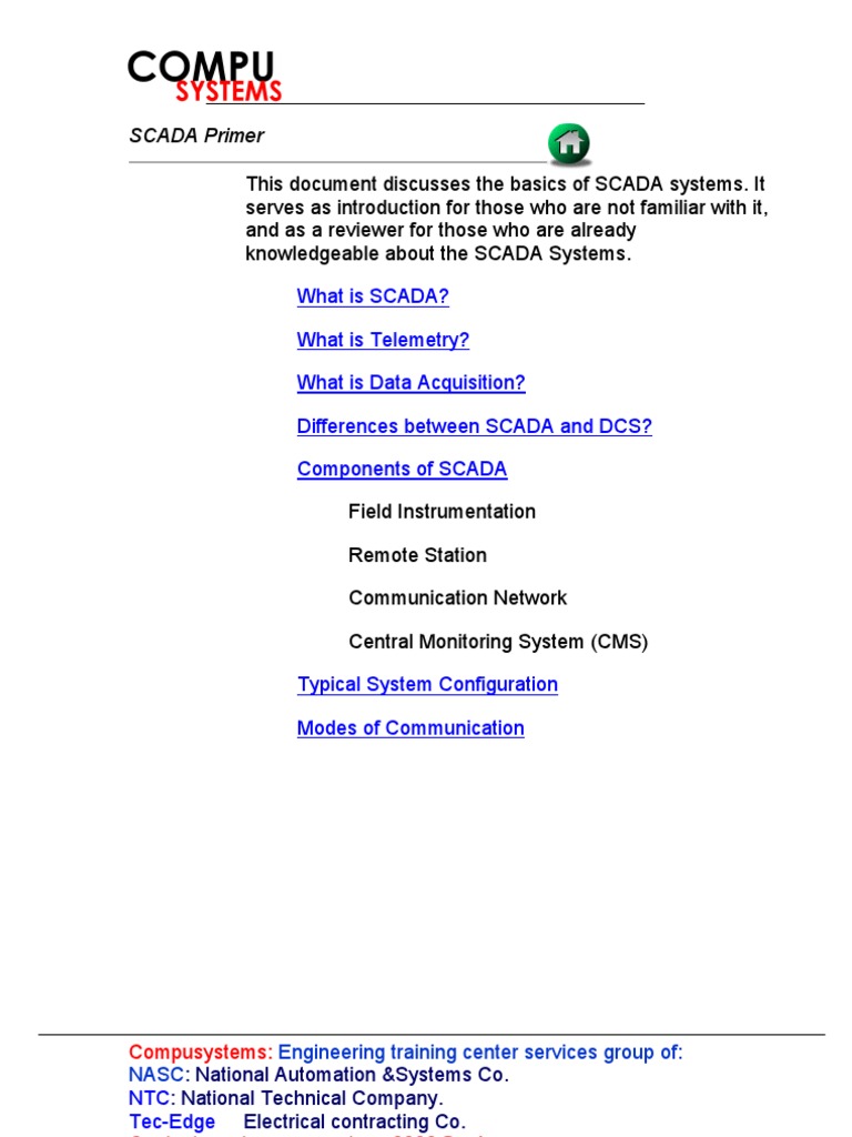 SCADA | PDF | Programmable Logic Controller | Scada