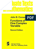 J.B. Conway, Functions of One Complex Variable 1